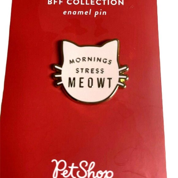 PET SHOP Mornings Stress Meowt Fringe Studio Pin - Picture 4 of 6
